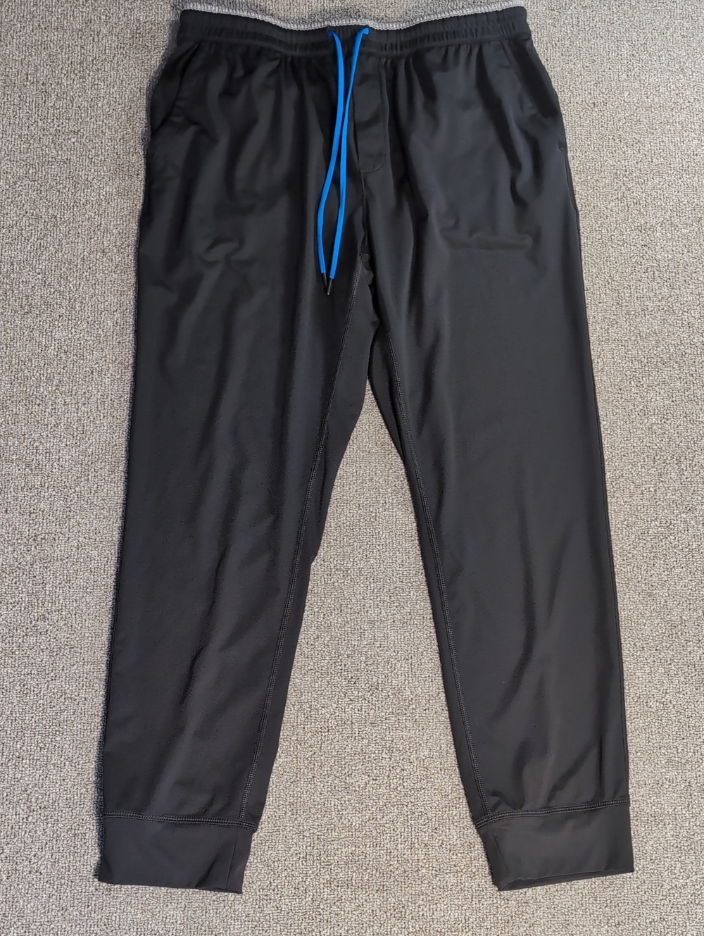 Chubbies Performance Joggers Size Large in Black Athleisure Lounge Stretch
